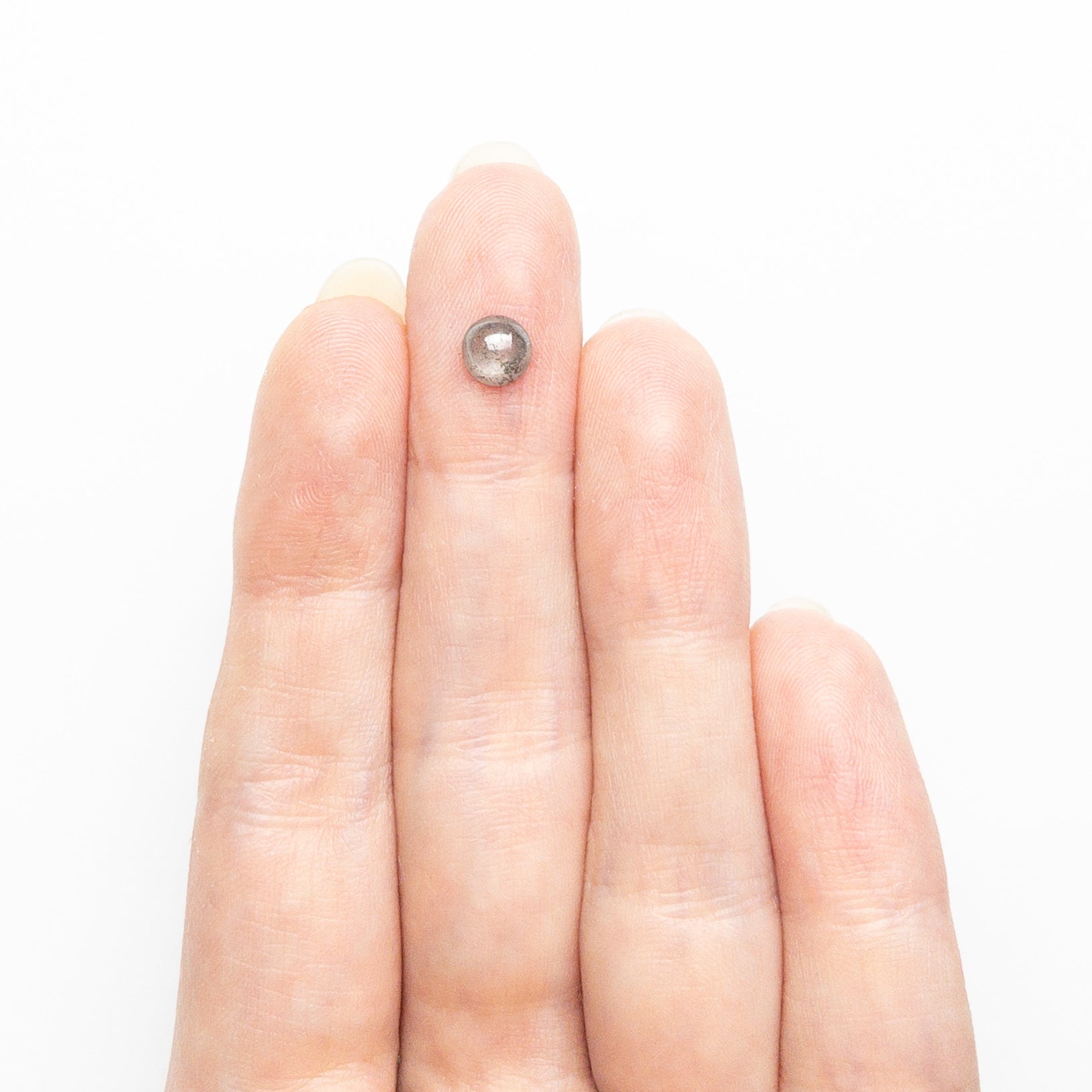 0.72ct 5.47x5.39x2.62mm Round Cabochon Cut 25461 - 07 - Lelya - bespoke engagement and wedding rings made in Scotland, UK