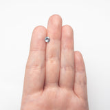 0.73ct 5.57x5.53x3.29mm Round Brilliant Sapphire 26134-27 - Lelya - bespoke engagement and wedding rings made in Scotland, UK
