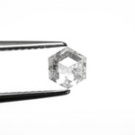 0.73ct 5.99x5.18x2.89mm Hexagon Rosecut 27536 - 50 - Lelya - bespoke engagement and wedding rings made in Scotland, UK