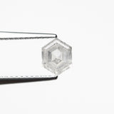 0.74ct 6.47x5.07x2.80mm Hexagon Double Cut 25457 - 14 - Lelya - bespoke engagement and wedding rings made in Scotland, UK