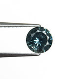 0.75ct 5.54x5.53x3.42mm Round Brilliant Sapphire 26134-13 - Lelya - bespoke engagement and wedding rings made in Scotland, UK