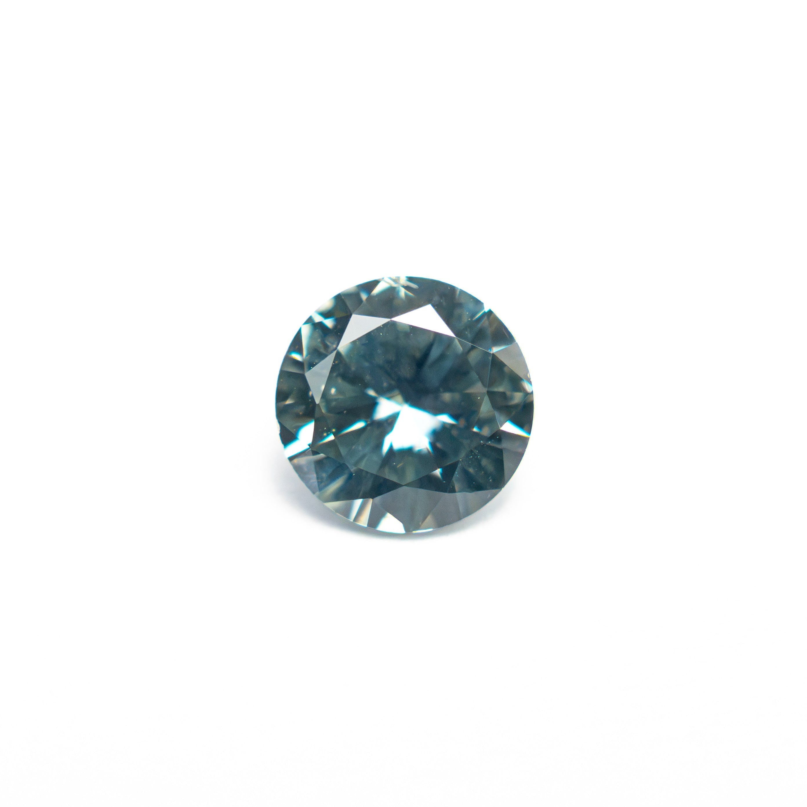 0.77ct 5.53x5.50x3.33mm Round Brilliant Sapphire 26134-22 - Lelya - bespoke engagement and wedding rings made in Scotland, UK
