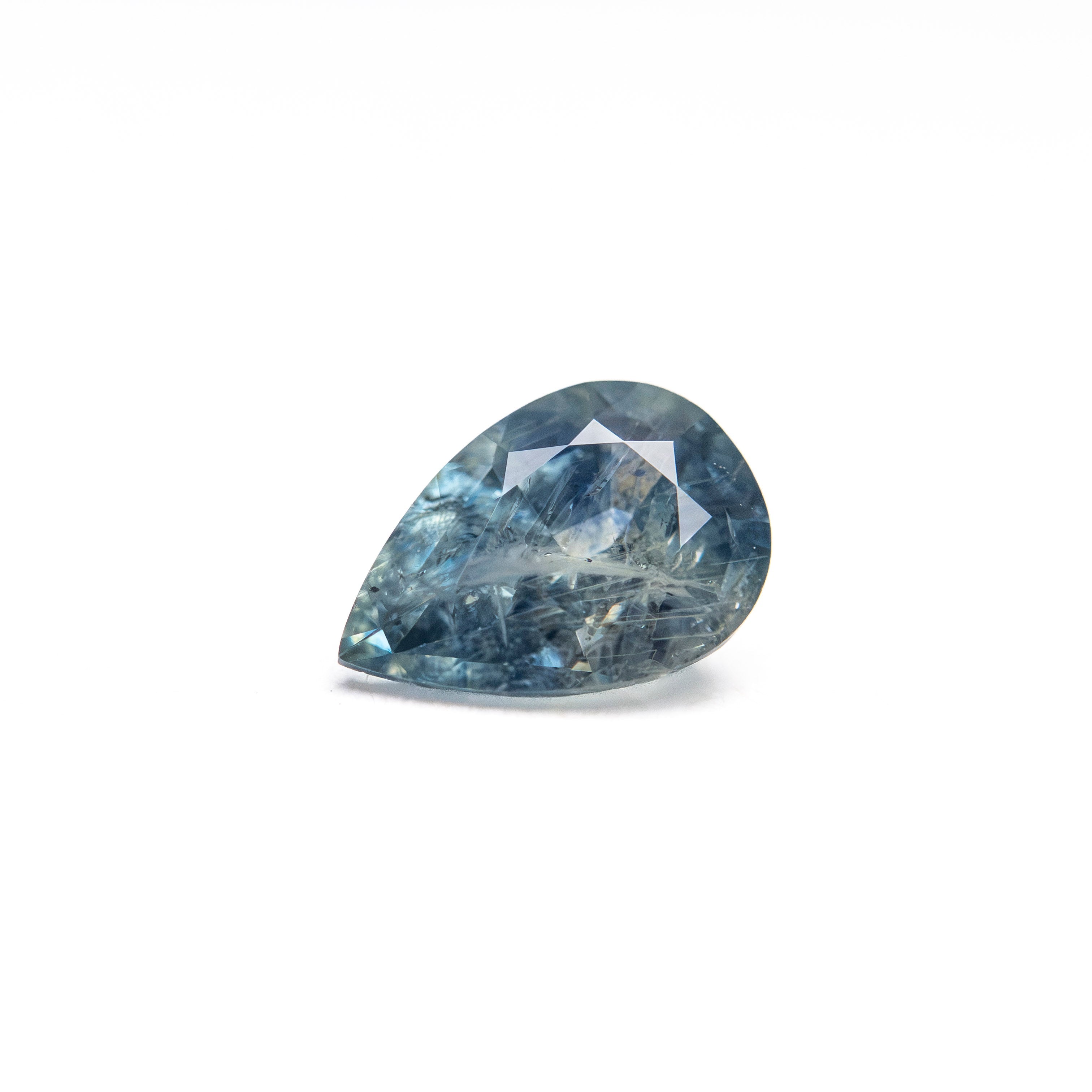 0.79ct 7.05x4.84x3.35mm Pear Brilliant Sapphire 26150-06 - Lelya - bespoke engagement and wedding rings made in Scotland, UK