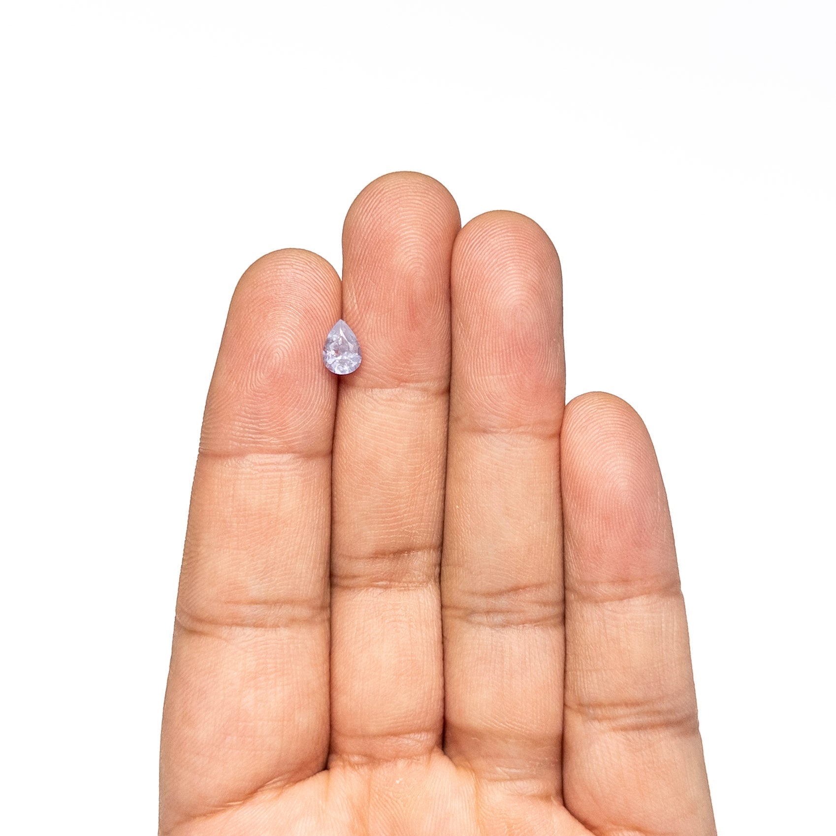 0.80ct 6.84x4.89x3.38mm Pear Brilliant Sapphire 26150-17 - Lelya - bespoke engagement and wedding rings made in Scotland, UK