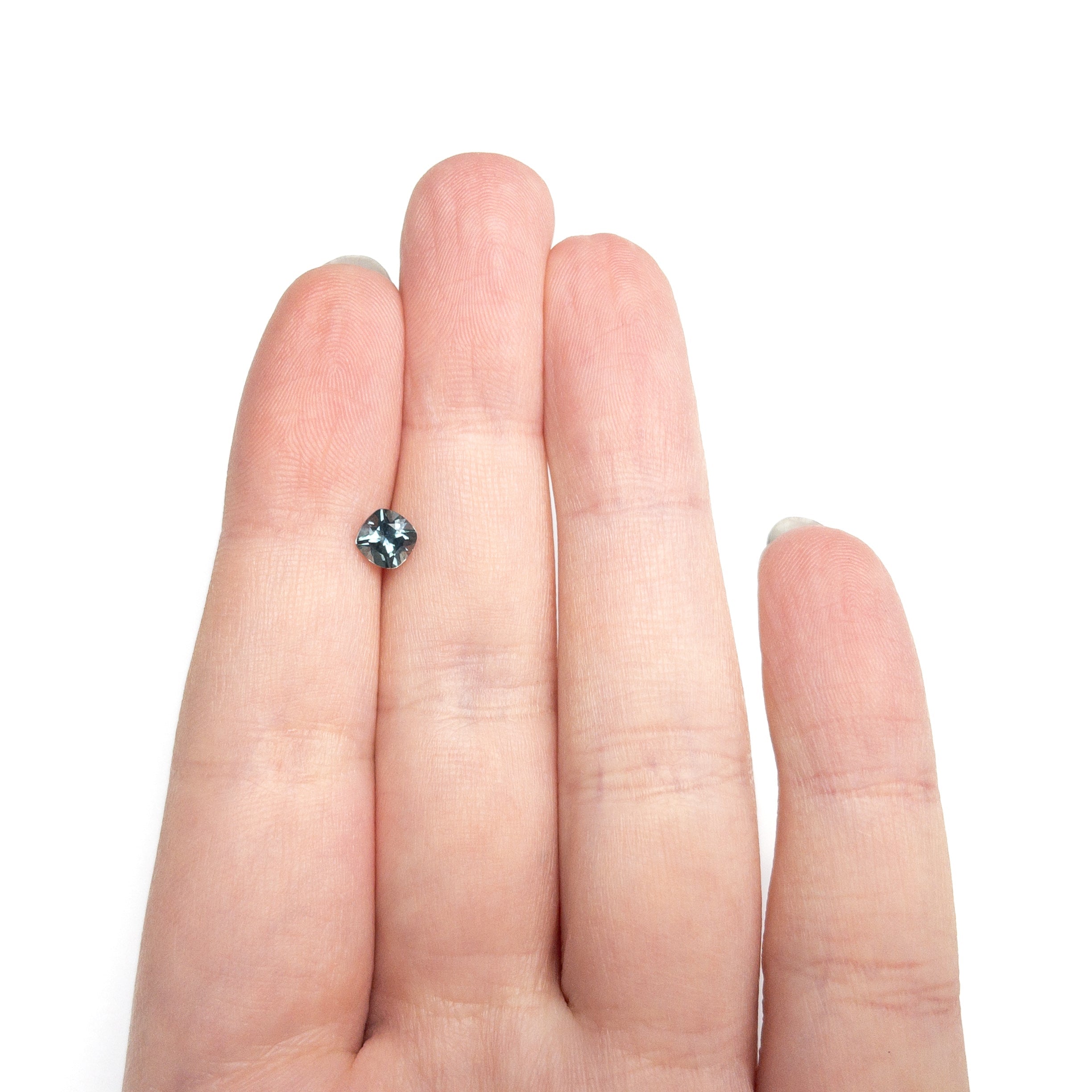 0.82ct 5.05x5.02x3.77mm Cushion Brilliant Sapphire 23466 - 15 - Lelya - bespoke engagement and wedding rings made in Scotland, UK