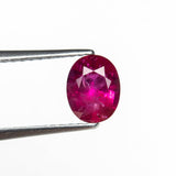 0.82ct 6.31x5.00x3.28mm Oval Brilliant Ruby 27957 - 02 - Lelya - bespoke engagement and wedding rings made in Scotland, UK