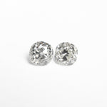 0.83cttw 2pc 4.49x4.27x3.29mm 4.32x4.00x3.20mm SI H - J Antique Old Mine Cut Matching Pair 25711 - 04 - Lelya - bespoke engagement and wedding rings made in Scotland, UK
