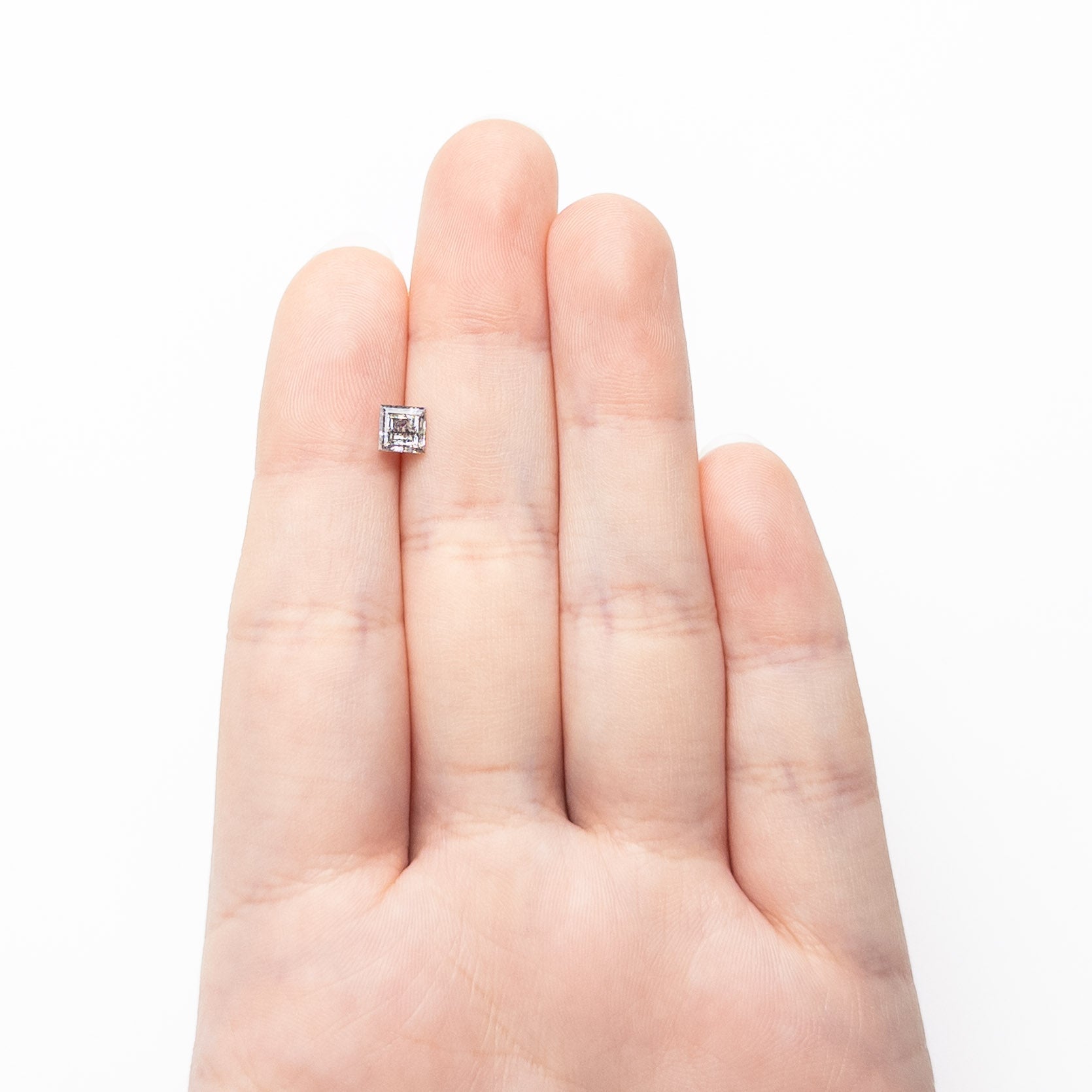 0.86ct 5.03x5.00x3.45mm Carré Step Cut 🇨🇦 27009 - 01 - Lelya - bespoke engagement and wedding rings made in Scotland, UK