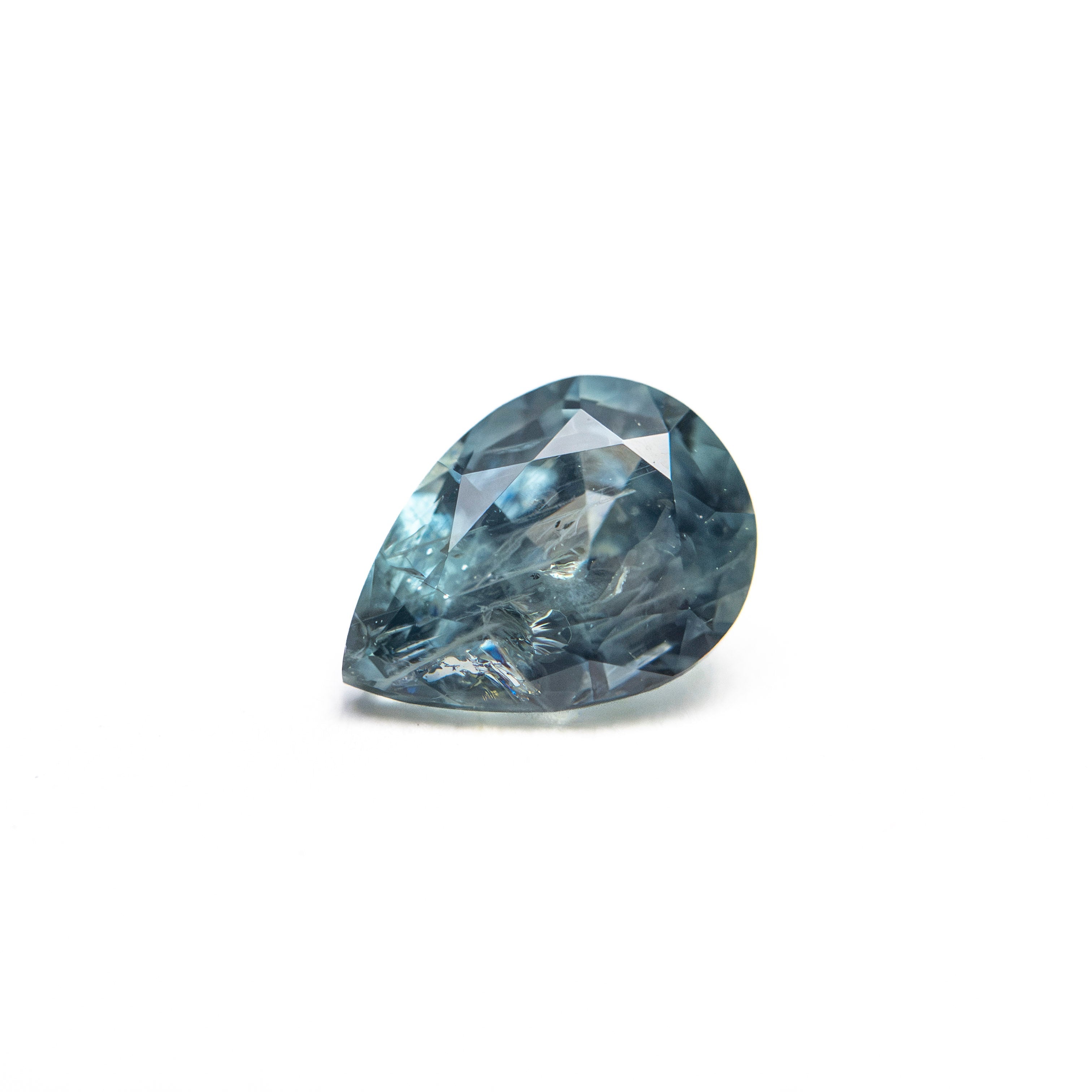 0.87ct 6.97x5.05x3.42mm Pear Brilliant Sapphire 26150-10 - Lelya - bespoke engagement and wedding rings made in Scotland, UK
