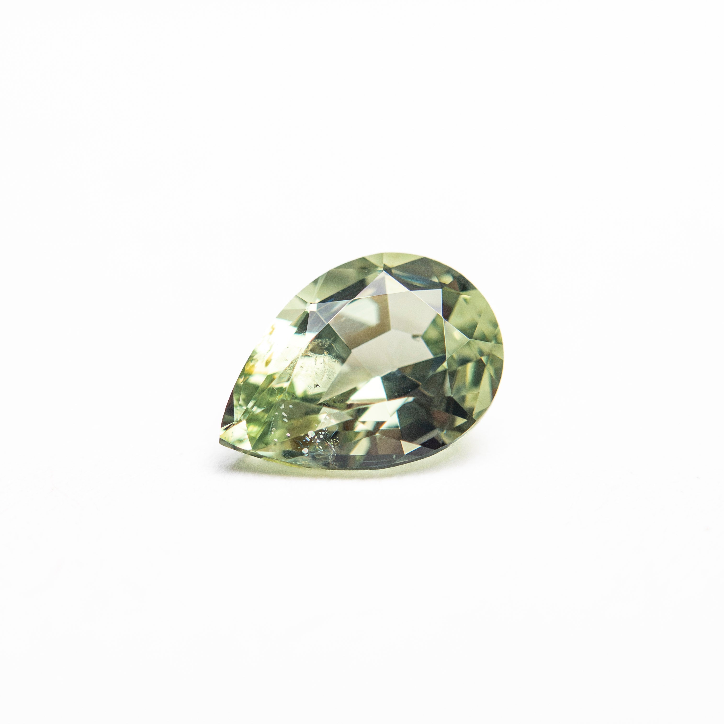 0.87ct 7.09x5.06x3.23mm Pear Brilliant Sapphire 26150-03 - Lelya - bespoke engagement and wedding rings made in Scotland, UK