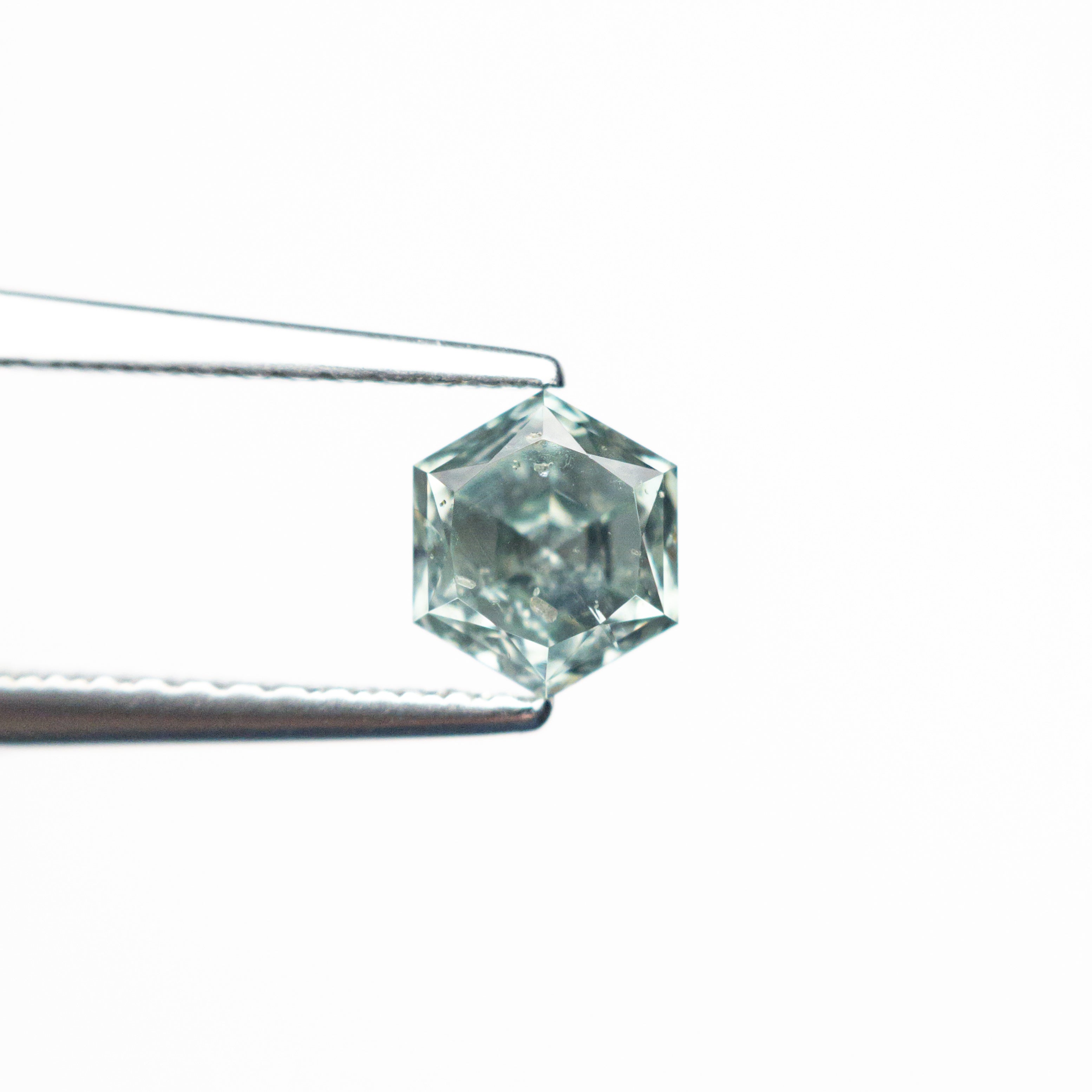 0.90ct 5.64x4.82x4.01mm Hexagon Brilliant Sapphire 23671 - 03 - Lelya - bespoke engagement and wedding rings made in Scotland, UK