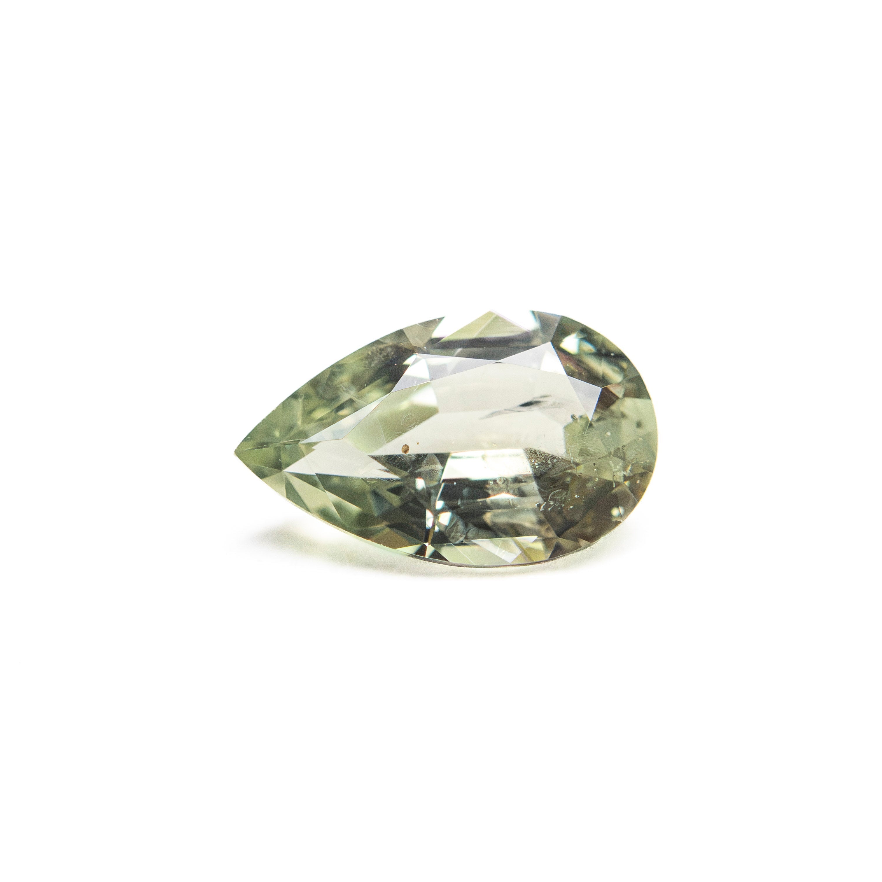0.90ct 8.08x5.04x2.90mm Pear Brilliant Sapphire 26144-02 - Lelya - bespoke engagement and wedding rings made in Scotland, UK