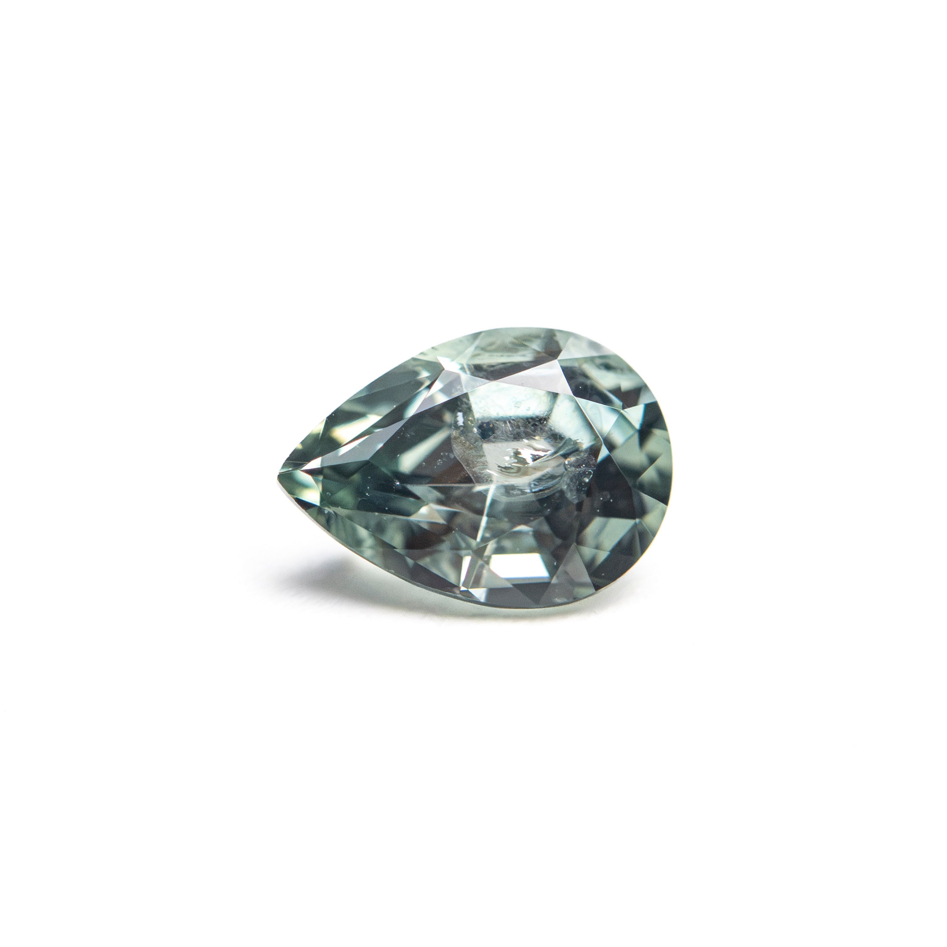 0.91ct 7.04x5.10x3.53mm Pear Brilliant Sapphire 26150-08 - Lelya - bespoke engagement and wedding rings made in Scotland, UK
