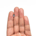 0.91ct 7.04x5.10x3.53mm Pear Brilliant Sapphire 26150-08 - Lelya - bespoke engagement and wedding rings made in Scotland, UK