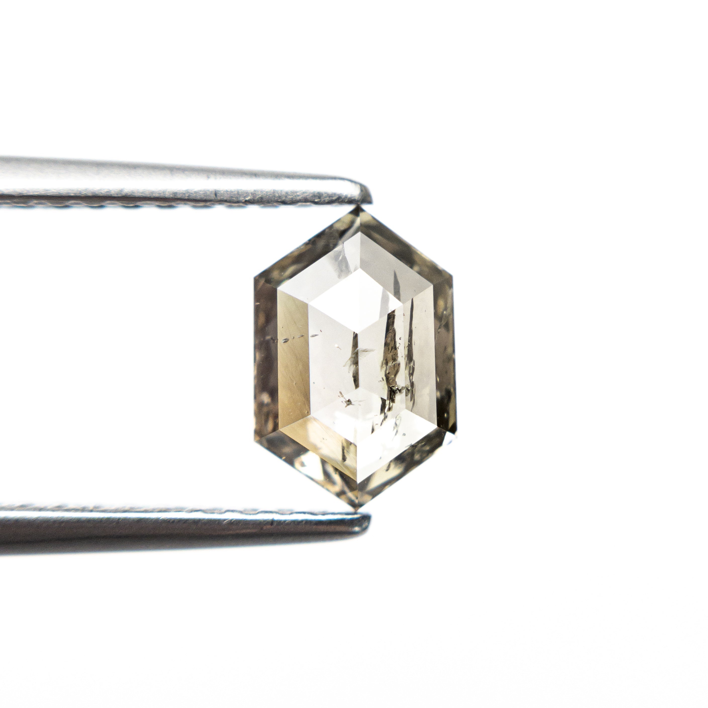 0.91ct 7.63x5.11x2.63mm Hexagon Rosecut 27537 - 36 - Lelya - bespoke engagement and wedding rings made in Scotland, UK