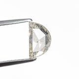 0.91ct 7.91x4.75x2.79mm Half Moon Rosecut 25458 - 24 - Lelya - bespoke engagement and wedding rings made in Scotland, UK