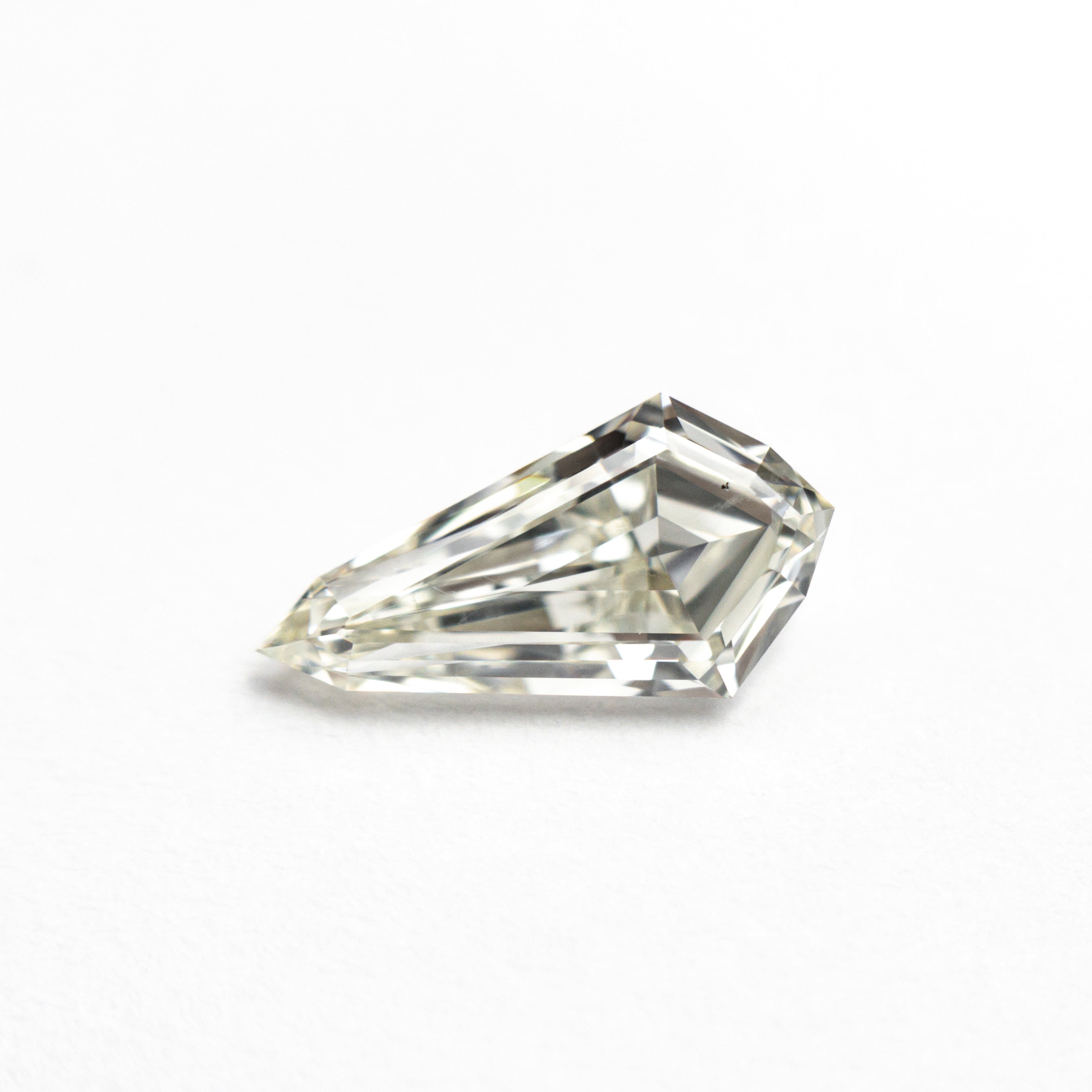 0.91ct 9.95x5.23x2.88mm SI1 K Shield Step Cut 25955 - 01 - Lelya - bespoke engagement and wedding rings made in Scotland, UK