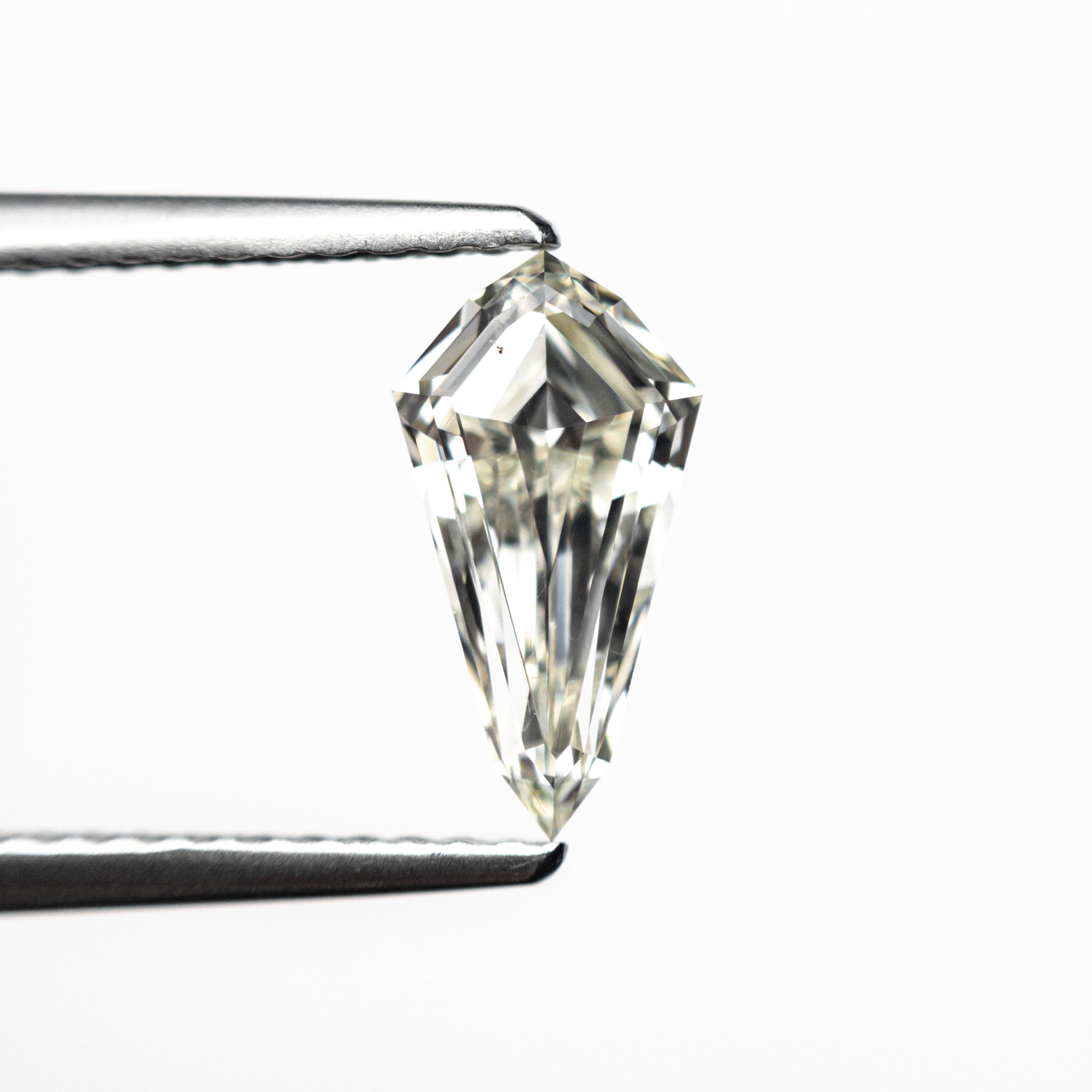 0.91ct 9.95x5.23x2.88mm SI1 K Shield Step Cut 25955 - 01 - Lelya - bespoke engagement and wedding rings made in Scotland, UK