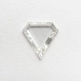 0.92ct 8.17x8.10x1.80mm VS1 G Shield Portrait Cut 19854 - 06 - Lelya - bespoke engagement and wedding rings made in Scotland, UK