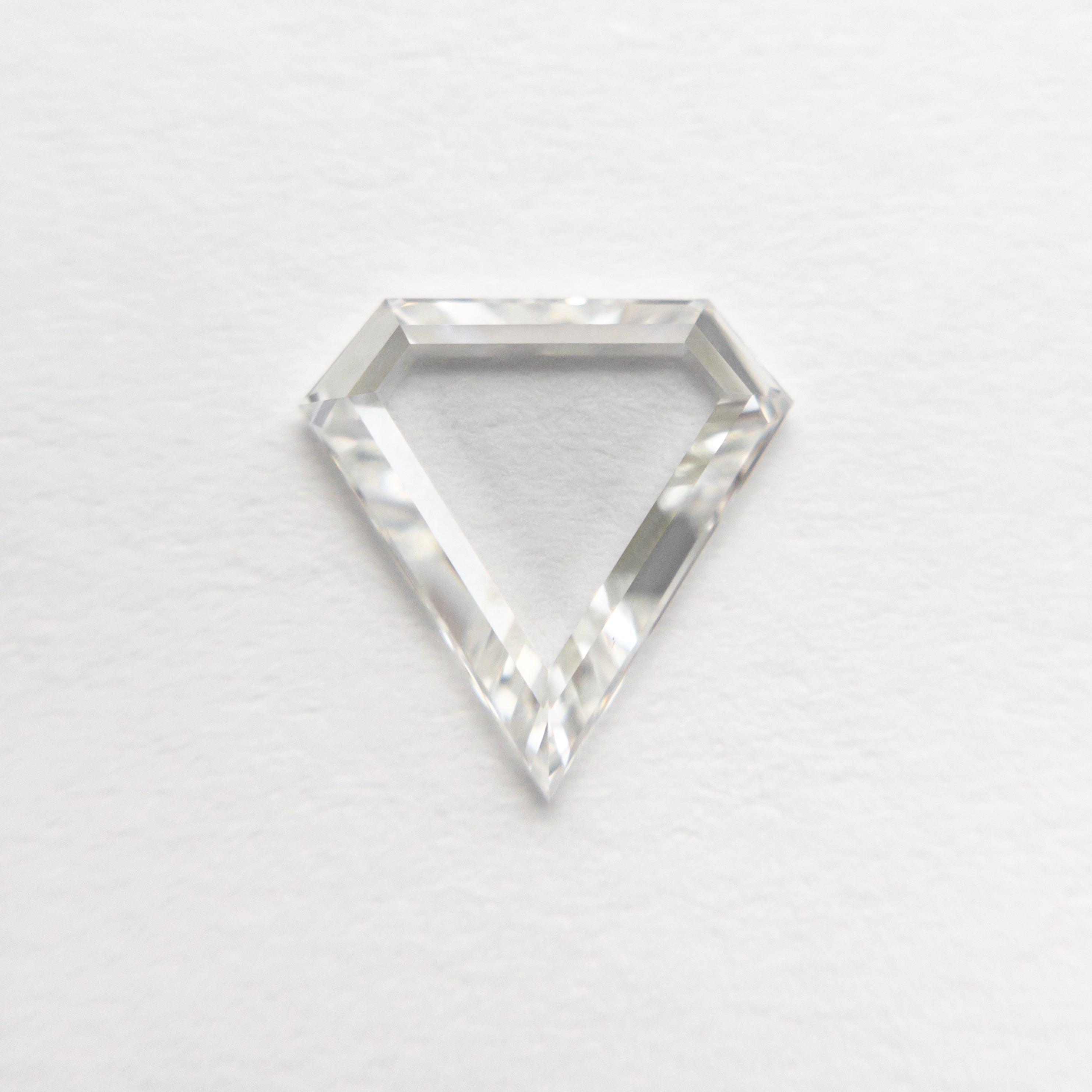 0.92ct 8.17x8.10x1.80mm VS1 G Shield Portrait Cut 19854 - 06 - Lelya - bespoke engagement and wedding rings made in Scotland, UK