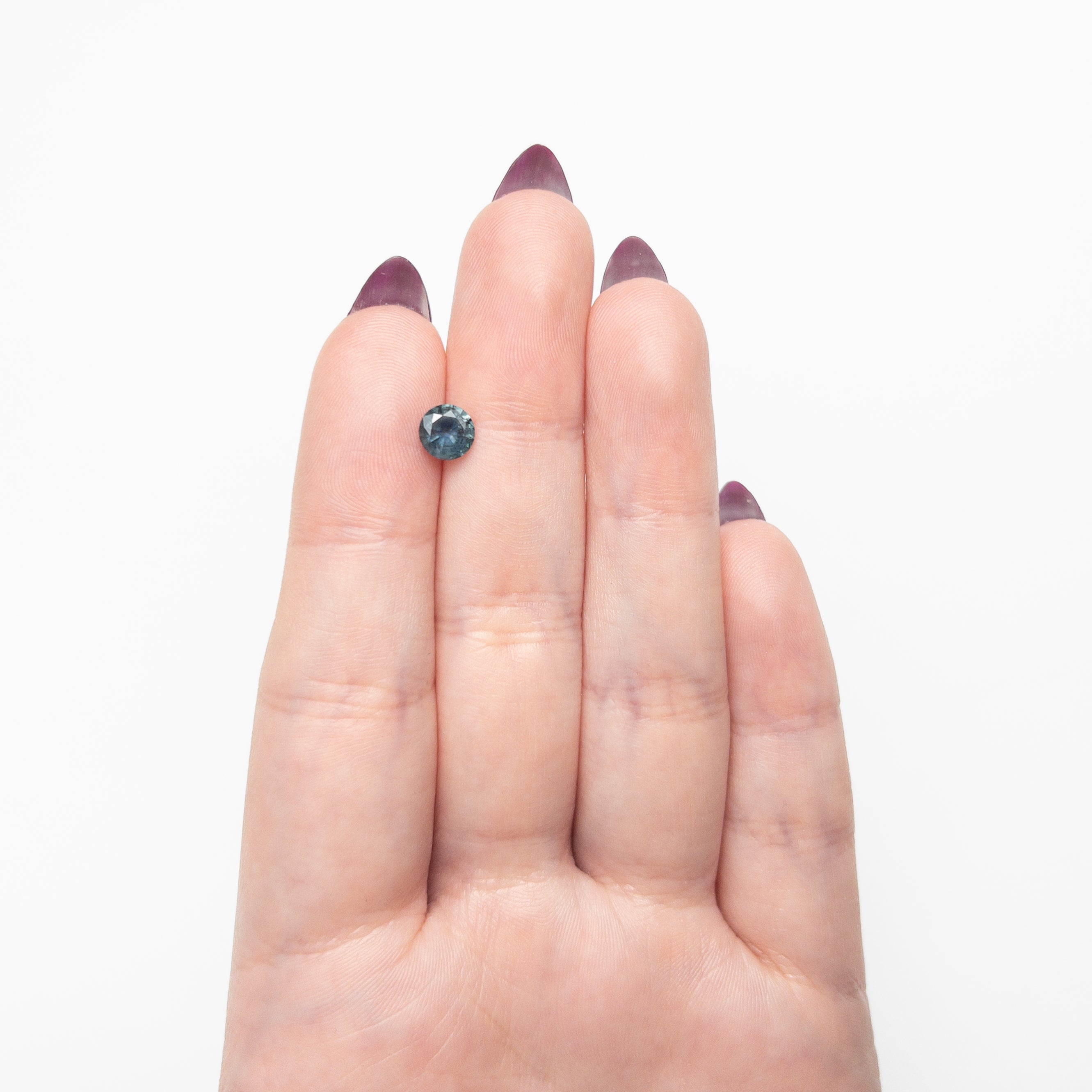 0.93ct 6.00x5.98x3.65mm Round Brilliant Sapphire 26526-12 - Lelya - bespoke engagement and wedding rings made in Scotland, UK