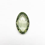 0.93ct Green Rose Cut Marquise Sapphire - Lelya - bespoke engagement and wedding rings made in Scotland, UK