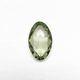 0.93ct Green Rose Cut Marquise Sapphire - Lelya - bespoke engagement and wedding rings made in Scotland, UK