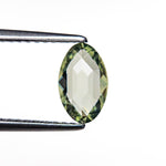 0.93ct Green Rose Cut Marquise Sapphire - Lelya - bespoke engagement and wedding rings made in Scotland, UK