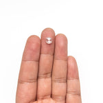 0.94ct 6.92x6.20x2.29mm I2 J Round Rosecut 27066 - 03 - Lelya - bespoke engagement and wedding rings made in Scotland, UK