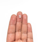 0.94ct 6.92x6.20x2.29mm I2 J Round Rosecut 27066 - 03 - Lelya - bespoke engagement and wedding rings made in Scotland, UK