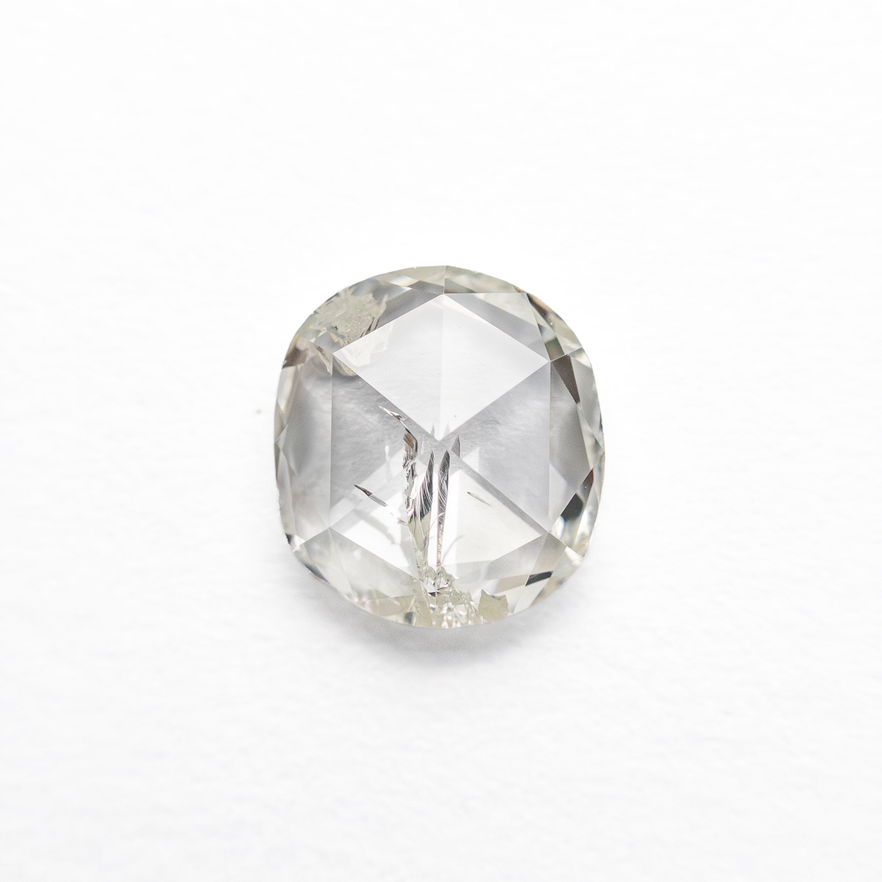 0.94ct 6.92x6.20x2.29mm I2 J Round Rosecut 27066 - 03 - Lelya - bespoke engagement and wedding rings made in Scotland, UK