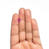 0.95ct 7.23x5.36x3.60mm Pear Brilliant Sapphire 27957 - 13 - Lelya - bespoke engagement and wedding rings made in Scotland, UK