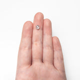 0.96ct 6.77x5.05x3.33mm Hexagon Rosecut 27538 - 06 - Lelya - bespoke engagement and wedding rings made in Scotland, UK