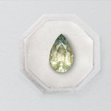 0.98ct Sage Pear Brilliant Sapphire - Lelya - bespoke engagement and wedding rings made in Scotland, UK