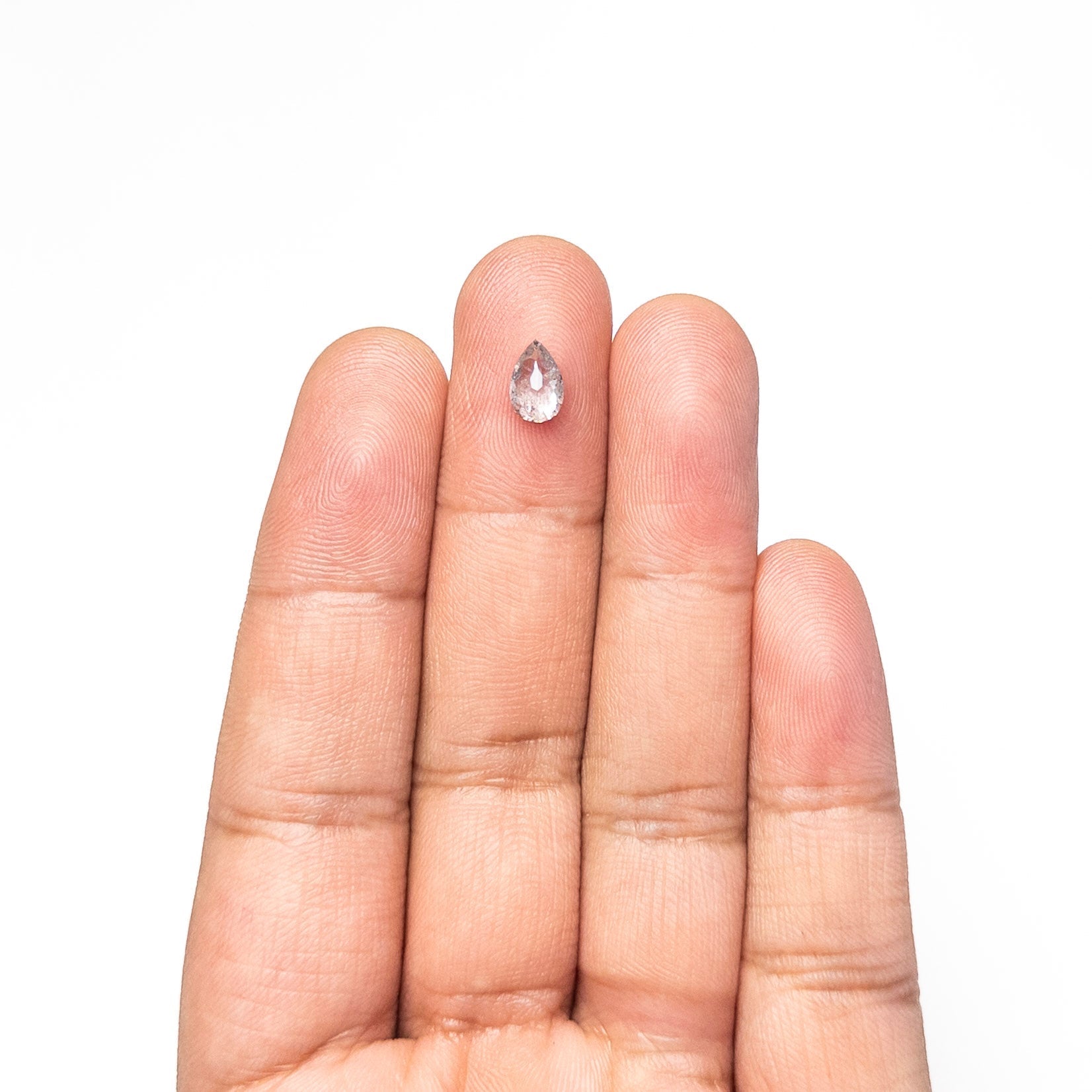 0.99ct 7.71x5.08x3.02mm Pear Double Cut 27223-22 - Lelya - bespoke engagement and wedding rings made in Scotland, UK