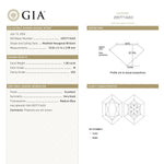 1.00ct 10.04x5.14x2.98mm GIA VS2 M Hexagon Brilliant 28310-01 - Lelya - bespoke engagement and wedding rings made in Scotland, UK