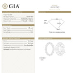1.00ct 9.15x4.51x2.88mm GIA VVSI K Geo Oval Step Cut 28330-01 - Lelya - bespoke engagement and wedding rings made in Scotland, UK