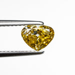 1.01ct 5.68x7.23x3.10mm GIA SI1 Fancy Deep Brownish Yellow Heart Brilliant 28350-01 - Lelya - bespoke engagement and wedding rings made in Scotland, UK