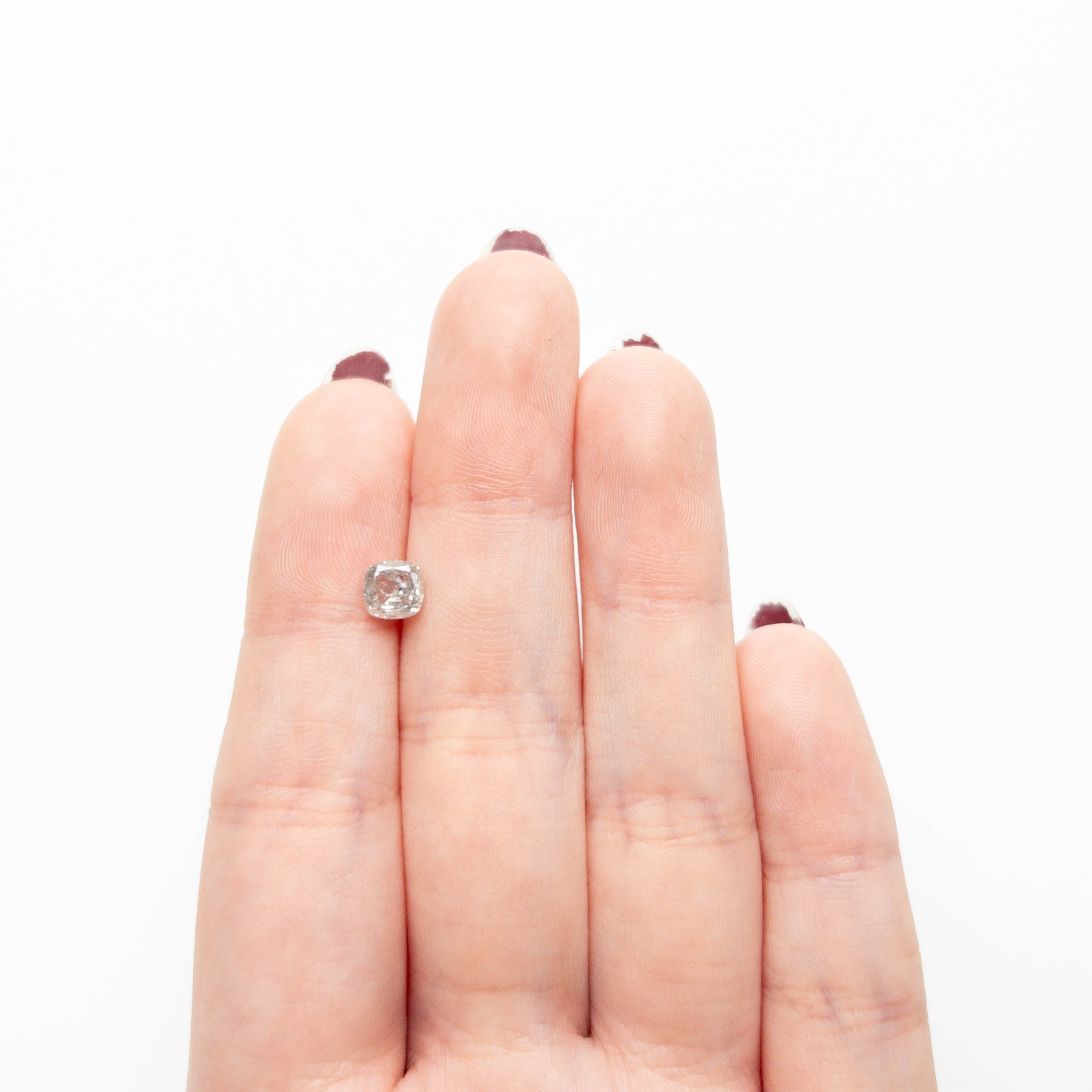 1.01ct 5.77x5.68x3.29mm Cushion Double Cut 26787 - 18 - Lelya - bespoke engagement and wedding rings made in Scotland, UK