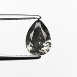 1.01ct 7.83x5.42x3.38mm Fancy Dark Grey Pear Brilliant 19913 - 01 - Lelya - bespoke engagement and wedding rings made in Scotland, UK