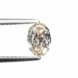 1.03ct 7.15x5.04x3.35mm VS2 O-P Geo Oval Step Cut 🇨🇦 28324-04 - Lelya - bespoke engagement and wedding rings made in Scotland, UK