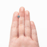 1.04ct 6.04x6.03x3.81mm Round Brilliant Sapphire 26141 - 27 - Lelya - bespoke engagement and wedding rings made in Scotland, UK