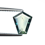 1.04ct 8.63x7.51x1.66mm Shield Portrait Cut Sapphire 27730-04 - Lelya - bespoke engagement and wedding rings made in Scotland, UK
