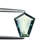1.04ct 8.63x7.51x1.66mm Shield Portrait Cut Sapphire 27730-04 - Lelya - bespoke engagement and wedding rings made in Scotland, UK