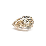 1.05ct 8.25x5.15x3.51mm VS2 Fancy Yellowish Brown Geo Pear Step Cut 28055-01 - Lelya - bespoke engagement and wedding rings made in Scotland, UK