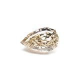 1.05ct 8.25x5.15x3.51mm VS2 Fancy Yellowish Brown Geo Pear Step Cut 28055-01 - Lelya - bespoke engagement and wedding rings made in Scotland, UK