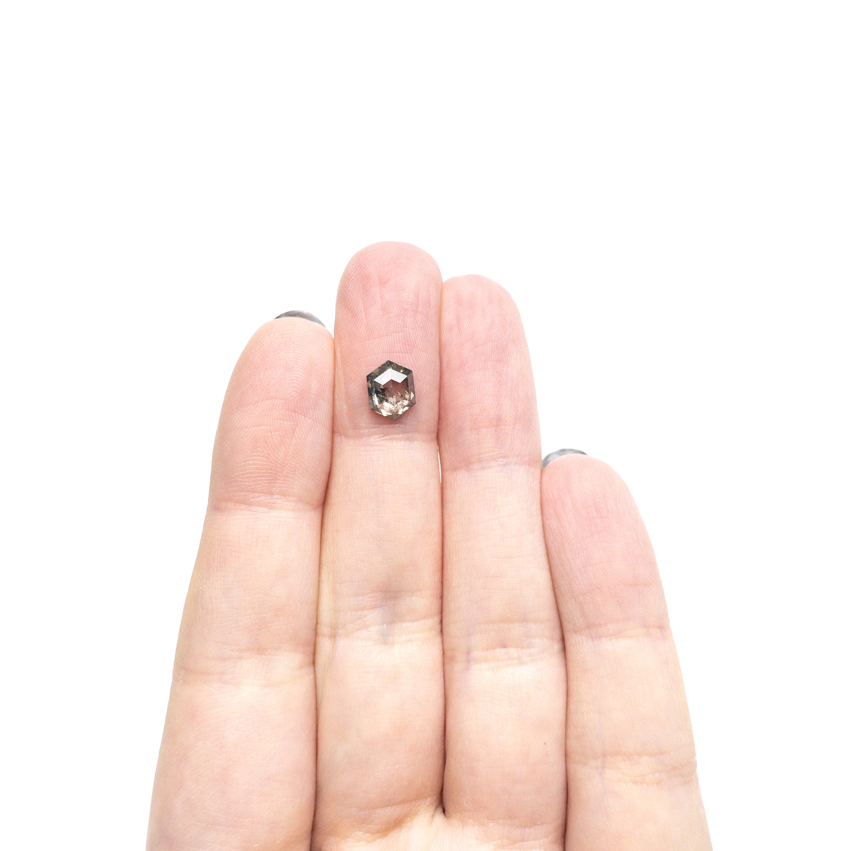 1.09ct 7.88x6.09x2.65mm Hexagon Rosecut 27539 - 08 - Lelya - bespoke engagement and wedding rings made in Scotland, UK