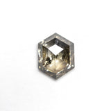 1.09ct 7.93x6.14x2.77mm Hexagon Rosecut 27537 - 07 - Lelya - bespoke engagement and wedding rings made in Scotland, UK