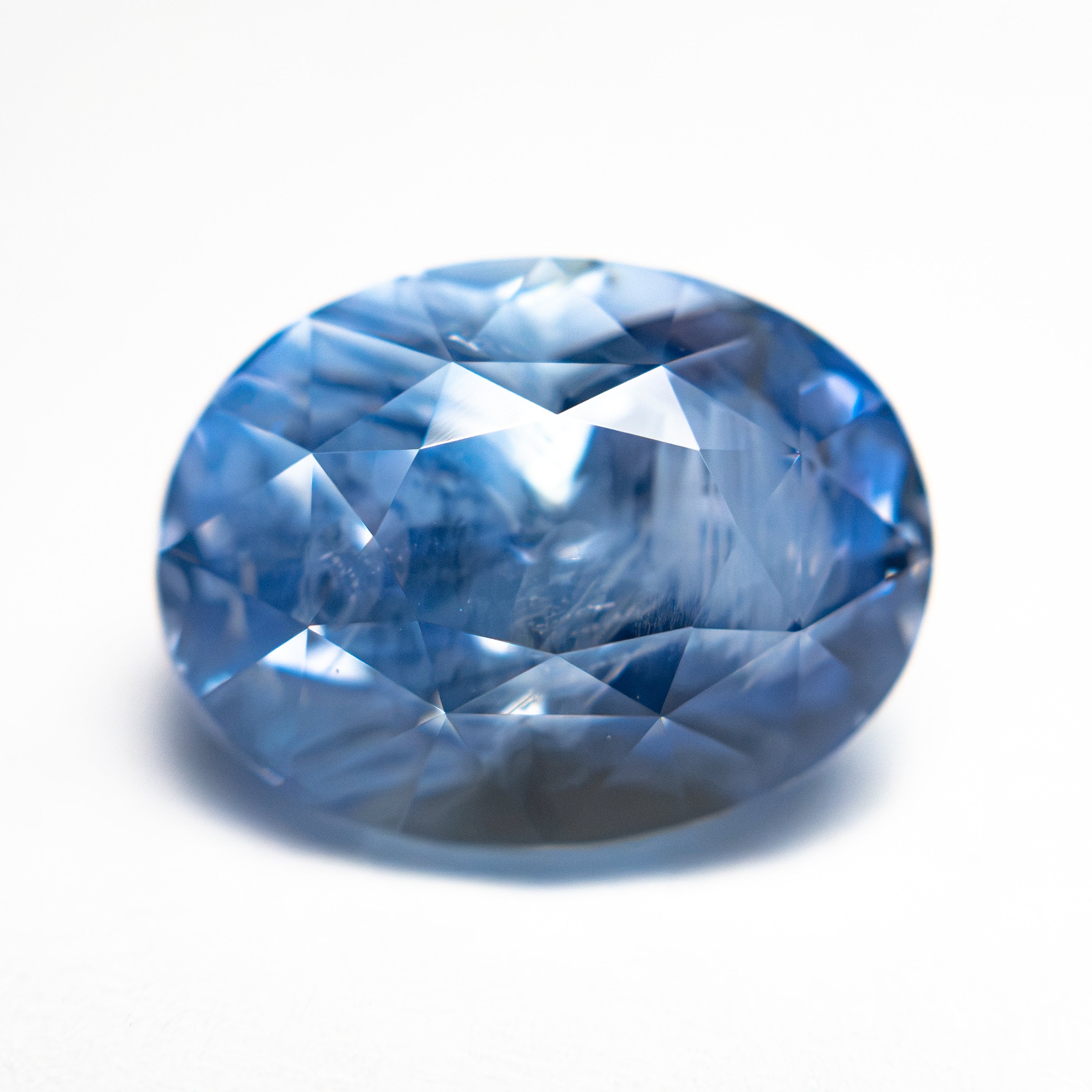 11.06ct 13.43x10.15x9.83mm Oval Brilliant Sapphire 28205-01 - Lelya - bespoke engagement and wedding rings made in Scotland, UK