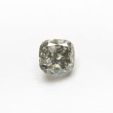 1.10ct 5.60x5.49x3.71mm Fancy Grey Cushion Brilliant 19913 - 09 - Lelya - bespoke engagement and wedding rings made in Scotland, UK